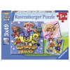 RAVENSBURGER PUZZLE 080366 Tlapková Patrola 3x49 dílků