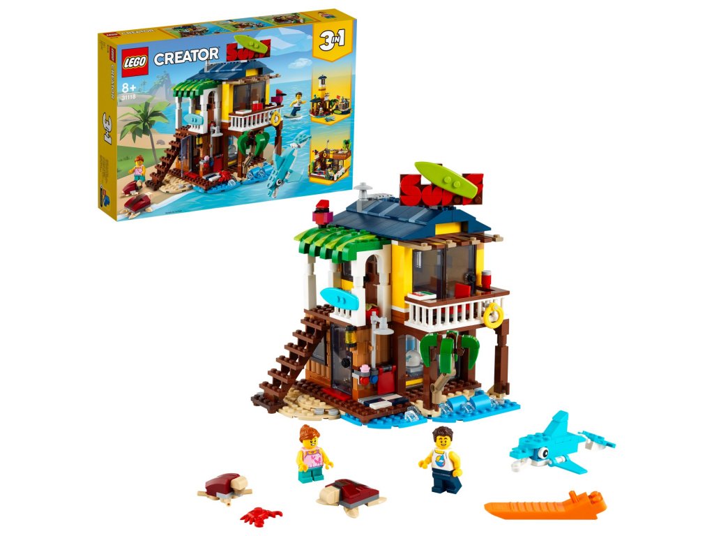 LEGO® Creator 3 v 1 31118 Surfařský dům na pláži