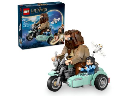 28381 lego harry potter 76443 hagrid a harry na motorce