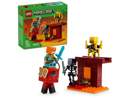 28072 lego minecraft 21266 lavova bitva v netheru