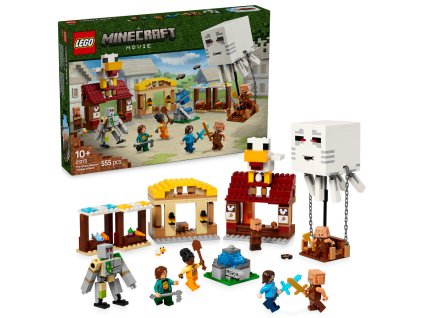 28555 lego minecraft 21273 balon v podobe dasa a utok na vesnici