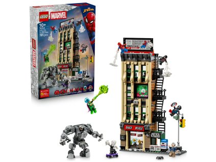29686 lego marvel 76342 spider man vs mysterio daily bugle