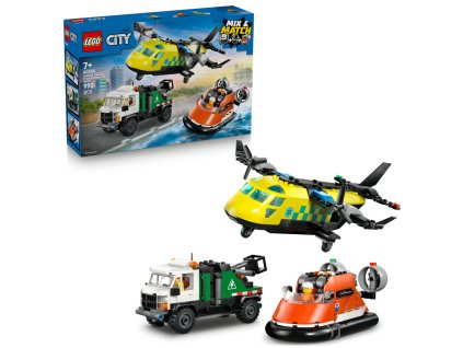 29596 lego city 60505 remix letadlo servisni vuz a vznasedlo