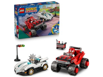 29722 lego sonic the hedgehog 77118 silver a jeho auto vs knuckles a jeho monster truck