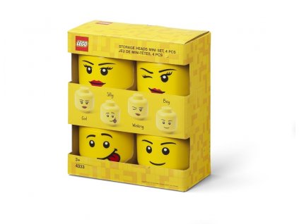 LEGO úložná hlava (mini) Multi-pack 4 ks