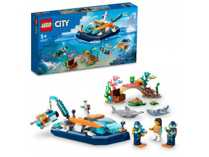 LEGO® City 60377 Průzkumná ponorka potápěčů