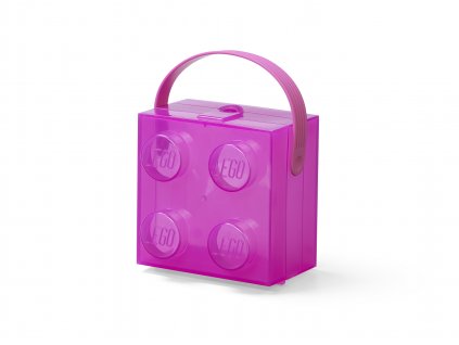 27223 lego box s rukojeti prusvitna fialova