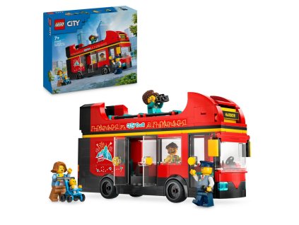 27422 6 lego city 60407 cerveny dvoupodlazni vyhlidkovy autobus