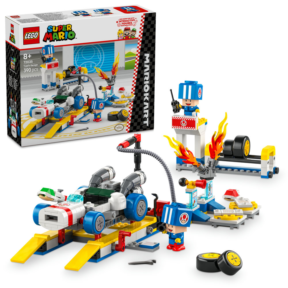 E-shop LEGO LEGO® Super Mario™ 72035 Mario Kart™ – Toad a jeho garáž