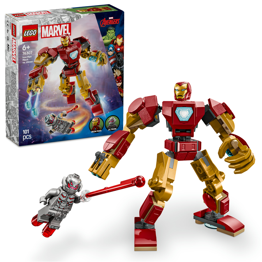 E-shop LEGO LEGO® Marvel 76307 Iron Man v robotickém obleku vs. Ultron