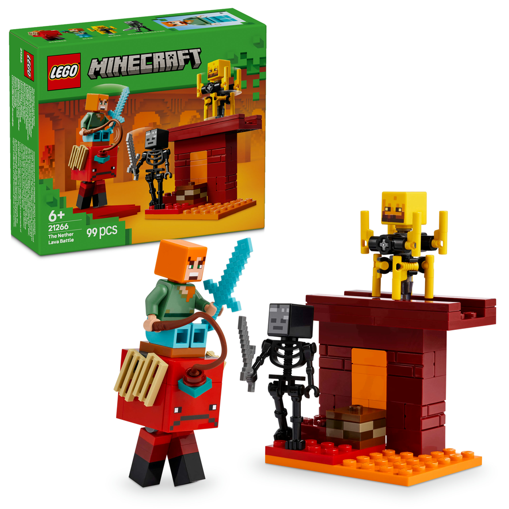 E-shop LEGO LEGO® Minecraft® 21266 Lávová bitva v Netheru