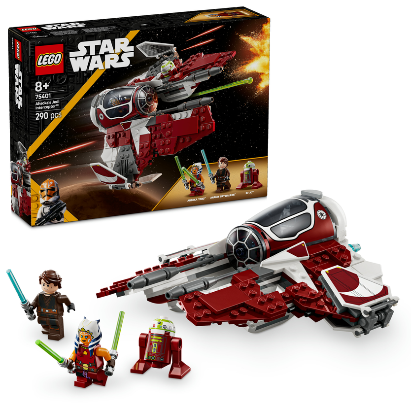 E-shop LEGO LEGO® Star Wars™ 75401 Ahsoka a jediská stíhačka Interceptor™