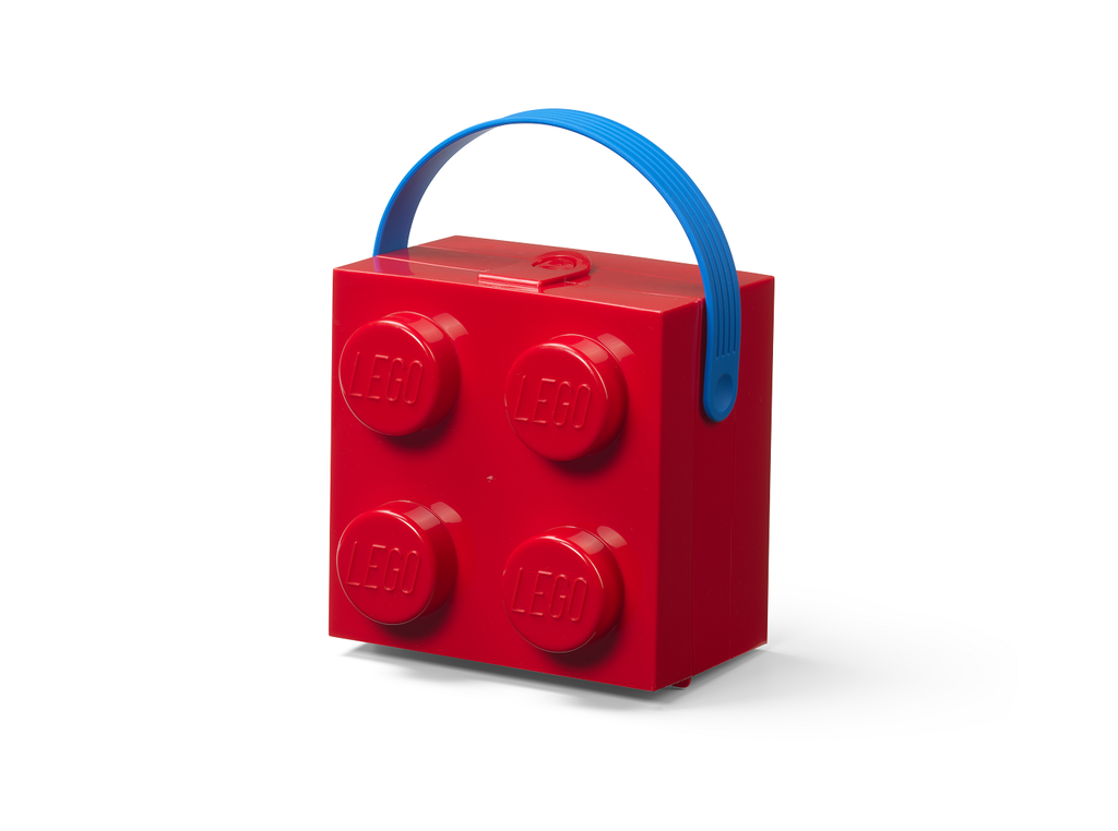 E-shop LEGO box s rukojetí - červená