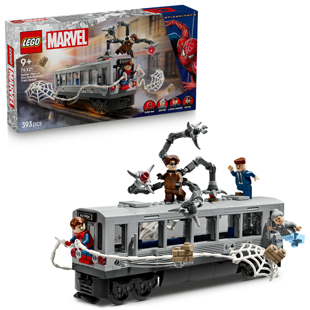 E-shop LEGO LEGO® | Marvel 76321 Spider-Man vs. Doc Ock: Scéna v metru