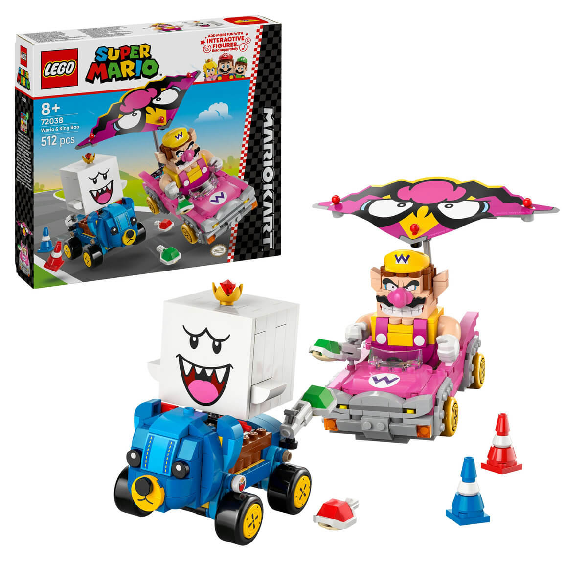E-shop LEGO LEGO® Super Mario™ 72038 Mario Kart™ – Wario a King Boo