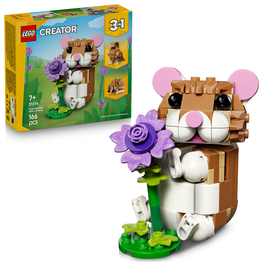E-shop LEGO LEGO® Creator 31376 Roztomilý křeček s květinou