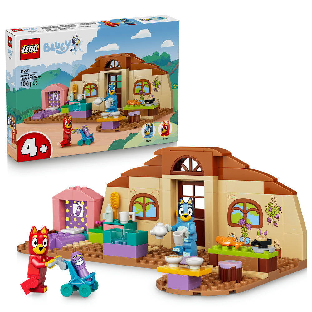 E-shop LEGO LEGO® Bluey 11221 Rusty, Bluey a škola
