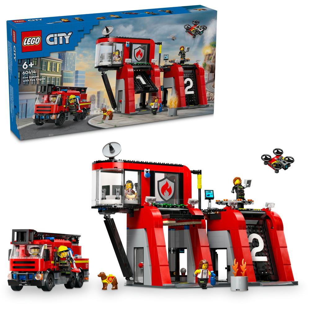 E-shop LEGO LEGO® City 60414 Hasičská stanice s hasičským vozem