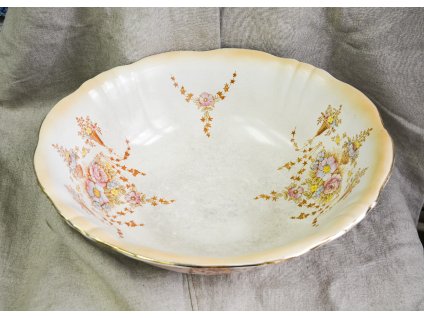 Lavabo z mycí soupravy, zn. Crown Devon Fieldings, Stoke-on-Trent, Anglie, kolem 1920
