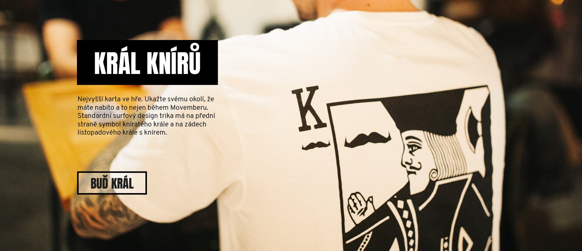Movember triko Král knírů