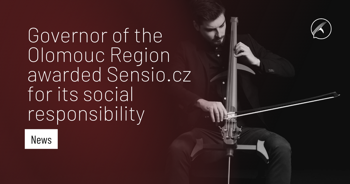 Governor of the Olomouc Region awarded Sensio.cz for its social responsibility