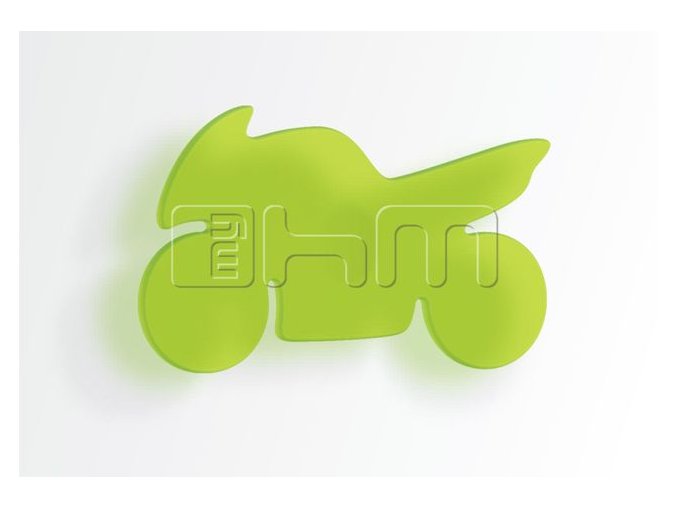 Úchytka MOTORKA - prodejné pouze k nábytku myHM (MYHM úchytka zelená velká)