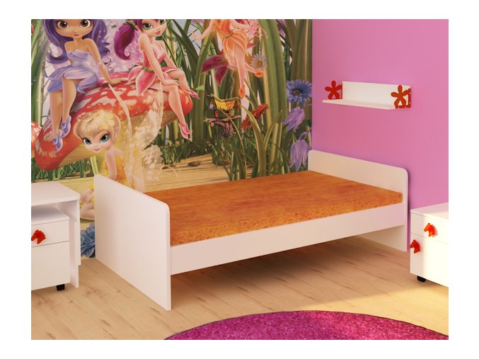 6082 2 myhm postel 120x200 cm lamino bila obe cela vysoka