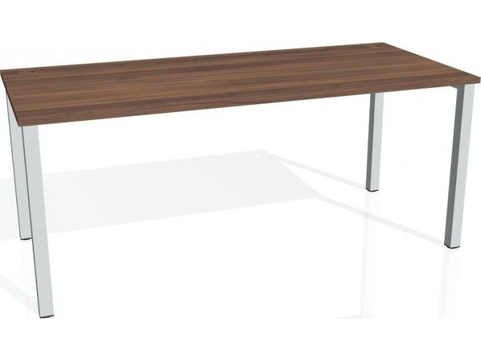 Office pro HOBIS UNI - UJ 1800 - Stůl jednací rovný 180cm (BARVA NOHY BÍLÁ, LTD DESKY HOBIS ŠEDÁ)