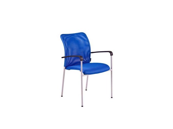 TRITON GREY.DK 90 modrá, židle jednací
