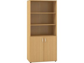 Interiér Říčany skříň zavřená dělená Alfa 500 80x47x178 (LTD ALFA BÍLÁ)