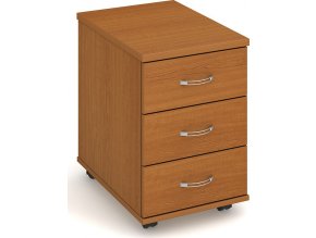 Office pro HOBIS kontejner K 23 N - 3 zásuvky napríc 60cm (LTD DESKY HOBIS ŠEDÁ, LTD KORPUS HOBIS ŠEDÁ, ÚCHYTKY HOBIS USH)