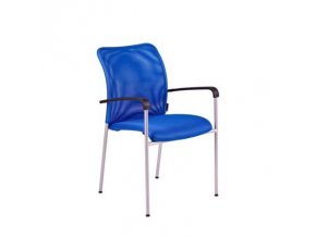 TRITON GREY.DK 90 modrá, židle jednací