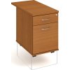 Office pro HOBIS kontejner K 22 ZSC N 80 - 2 zásuv napríc 80cm (LTD DESKY HOBIS OŘECH, LTD KORPUS HOBIS ŠEDÁ, ÚCHYTKY HOBIS USH)