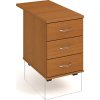 Office pro HOBIS kontejner K 23 N 80 - 3 zásuvky napríc 80cm (LTD DESKY HOBIS ŠEDÁ, LTD KORPUS HOBIS ŠEDÁ, ÚCHYTKY HOBIS USH)
