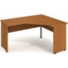 Office pro HOBIS GEV 60 L - Stůl ergo levý 160*120cm   GATE (BARVA KOVU ČERNÁ, LTD DESKY HOBIS ŠEDÁ, LTD KORPUS HOBIS ŠEDÁ)