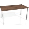 Office pro HOBIS UNI -US 1400 - Stůl pracovní rovný 140 cm (BARVA NOHY BÍLÁ, LTD DESKY HOBIS ŠEDÁ)