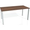 Office pro HOBIS UNI -US 1600 - Stůl pracovní rovný 160 cm (BARVA NOHY BÍLÁ, LTD DESKY HOBIS ŠEDÁ)