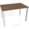 Office pro HOBIS UNI - UJ 1400 - Stůl jednací rovný 140cm (BARVA NOHY BÍLÁ, LTD DESKY HOBIS ŠEDÁ)