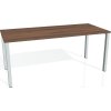 Office pro HOBIS UNI - UJ 1800 - Stůl jednací rovný 180cm (BARVA NOHY BÍLÁ, LTD DESKY HOBIS ŠEDÁ)