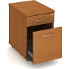 Office pro HOBIS kontejner K 22 ZSC N 2 zásuvky napríc 60 cm (LTD DESKY HOBIS ŠEDÁ, LTD KORPUS HOBIS ŠEDÁ, ÚCHYTKY HOBIS UCO)
