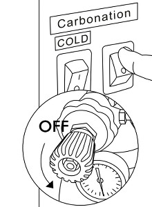 close-the-CO2-regulator-valve-and-switch-off-sparkling-water-system