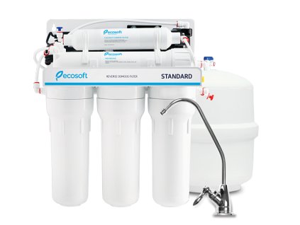 ecosoft standard reverse osmosis filter with pump