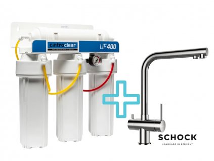 Výhodný set filtru Cintroclear UF400 Ultrafiltrace + dřezové baterie SCHOCK VITUS