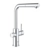 Sodobar do kuchyně Grohe Blue Home, s výsuvnou koncovkou, s L-výpustí, chrom 31539000