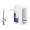 Kuchyňský sodobar Grohe Blue Home, s výsuvnou koncovkou, s L-výpustí, chrom 31539000