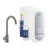 Kuchyňský sodobar Grohe Blue Home, mono, s C-výpustí, kartáčovaný Hard Graphite 31498AL1