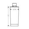 Hansgrohe Aqittura M91 - Filtr iontoměnič a aktivní uhlí 76815000 - rozměry(1)