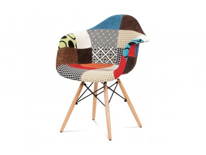 Jídelní židle, patchwork / masiv buk