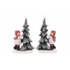 Holčička se stromkem, vánoční dekorace, magnéziová keramika