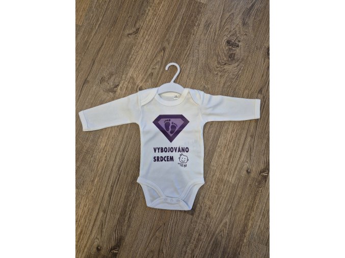 Dětské body/tričko VYBOJOVÁNO SRDCEM